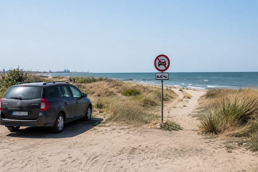 Amenzi pe plajele sălbatice din Constanța. Ce riscă turiștii care intră cu mașina pe nisip