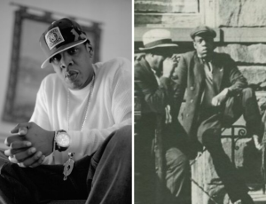 Jay Z și un bărbat din Harlem